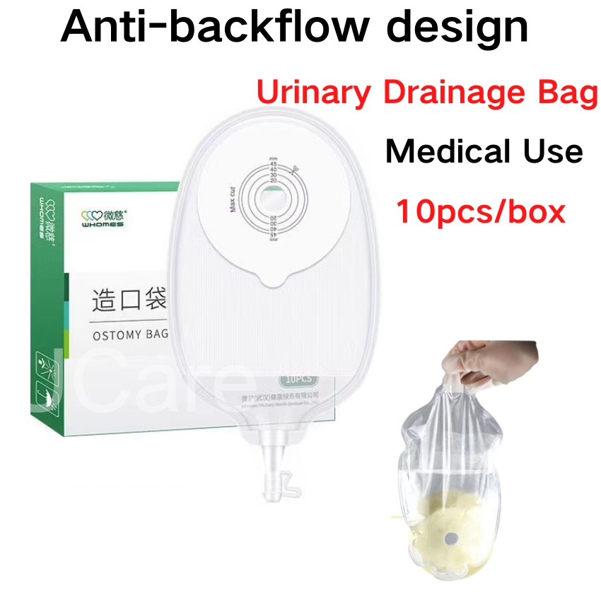 10/20/30pcs Urinary Drainage Bag/一件式尿路造口袋Urostomy Bag Drainable Pouches ...