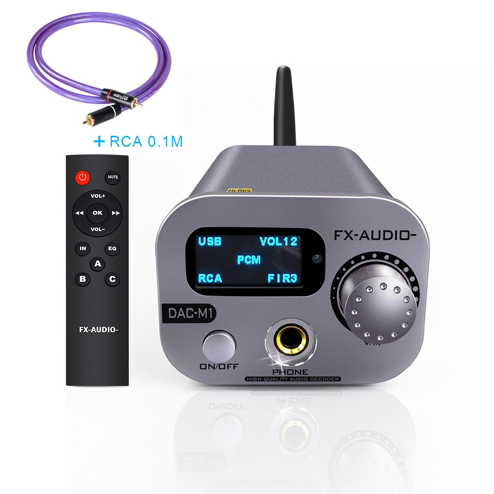 FX-AUDIO DAC-M1 Decoder Bluetooth 5.0 APTX ESS9038Q2M 32Bit 768kHz ...