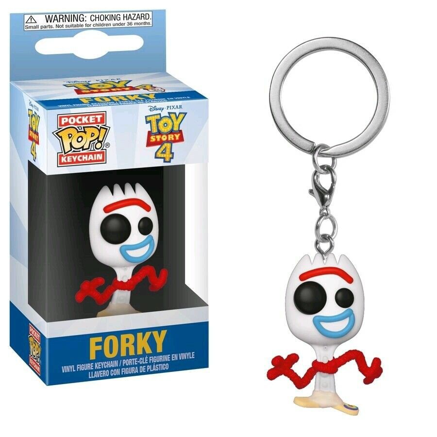 Funko Pop ! Keychain《Toy Story 4》Sad Forky Vinyl Figure Keyring