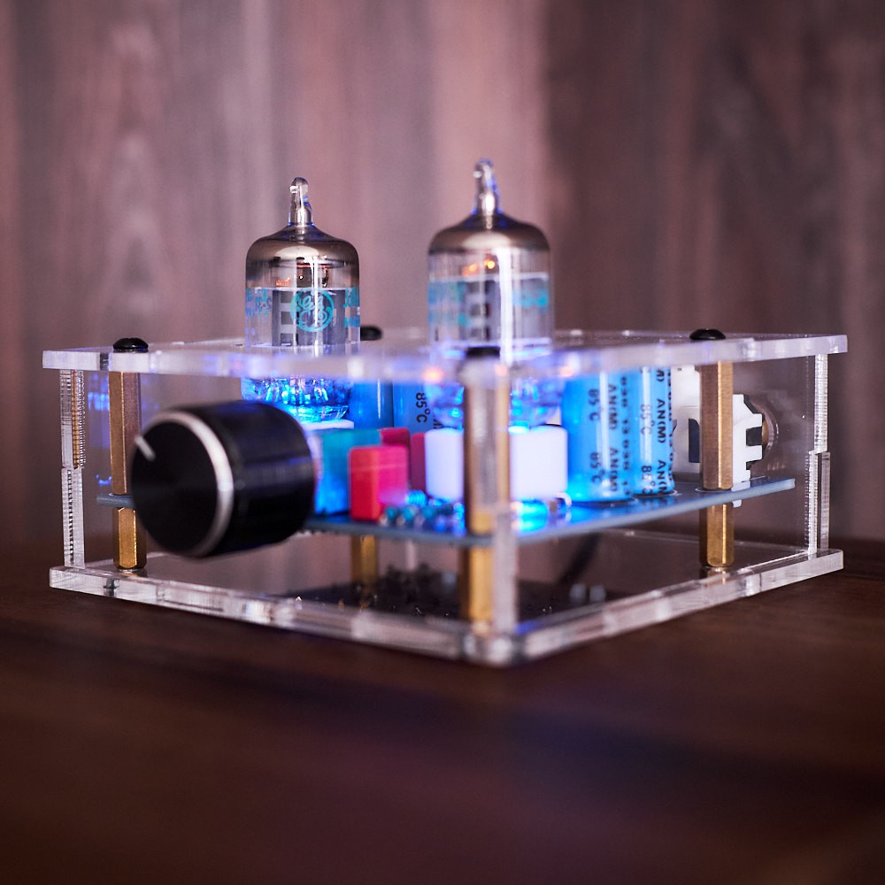 Locally Made GE JAN 5654W (6J1) Tube Preamp/Output Buffer/Headphone Amp