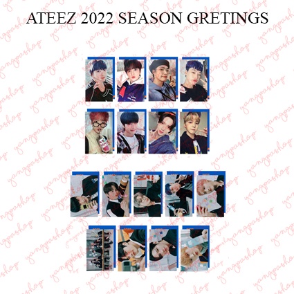 K-POP+アジア ATEEZ - ATEEZ SEASON&#39;S GREETING 2022 photo set ATEEZ Season's Greetings 2022 official photocard photo card