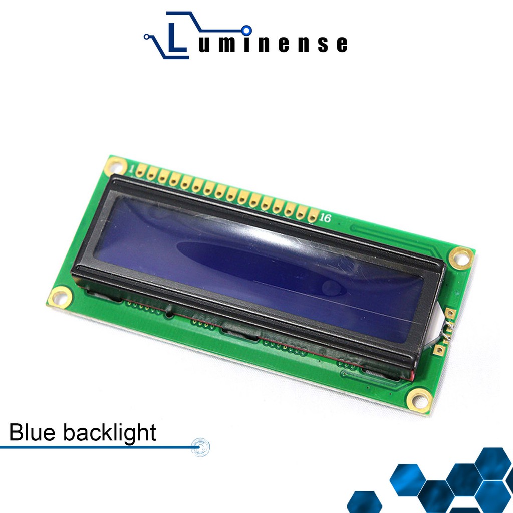 [Luminense] LCD 1602 Blue Blacklight Green Back light LED Displays I2C ...