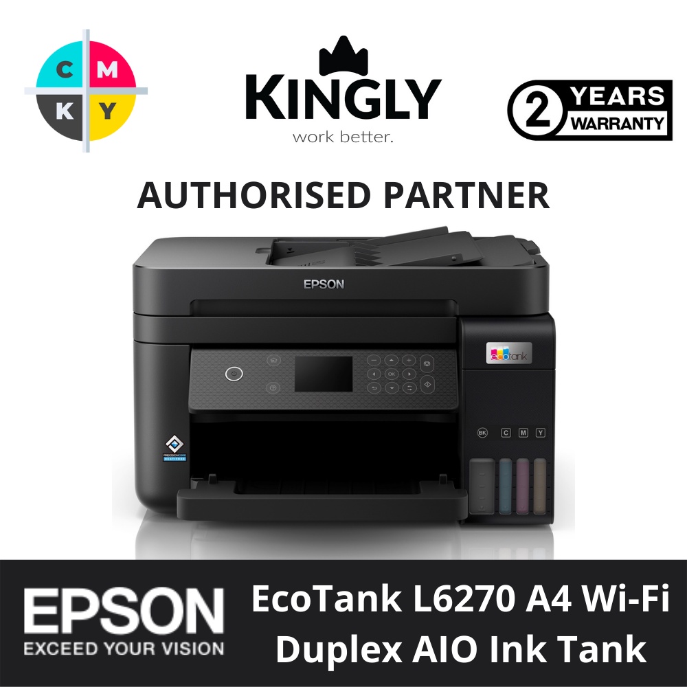 Epson EcoTank L6270 A4 Wi-Fi Duplex All-in-One Ink Tank Printer with ...