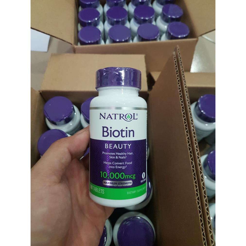 Natrol Biotin Pills 10000 mcg box of 100 American Pills - Biotin 10,000 ...