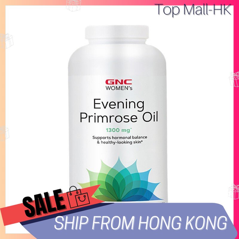 GNC Women's Evening Primrose Oil 1300mg (180 Softgel Capsules) Shopee