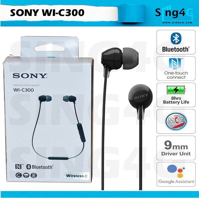 SONY WI C300 WIC300 Wireless Bluetooth In Ear Headphones with Microphone