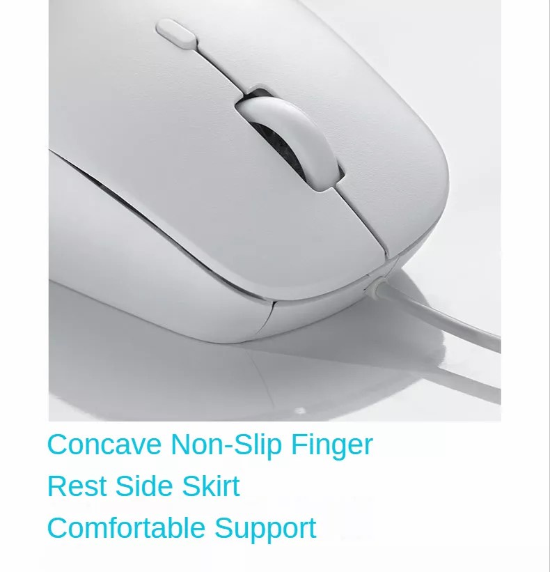 Rapoo N500 Wired Mouse Optical Ergonomic 6D USB Big Hand E-sports ...