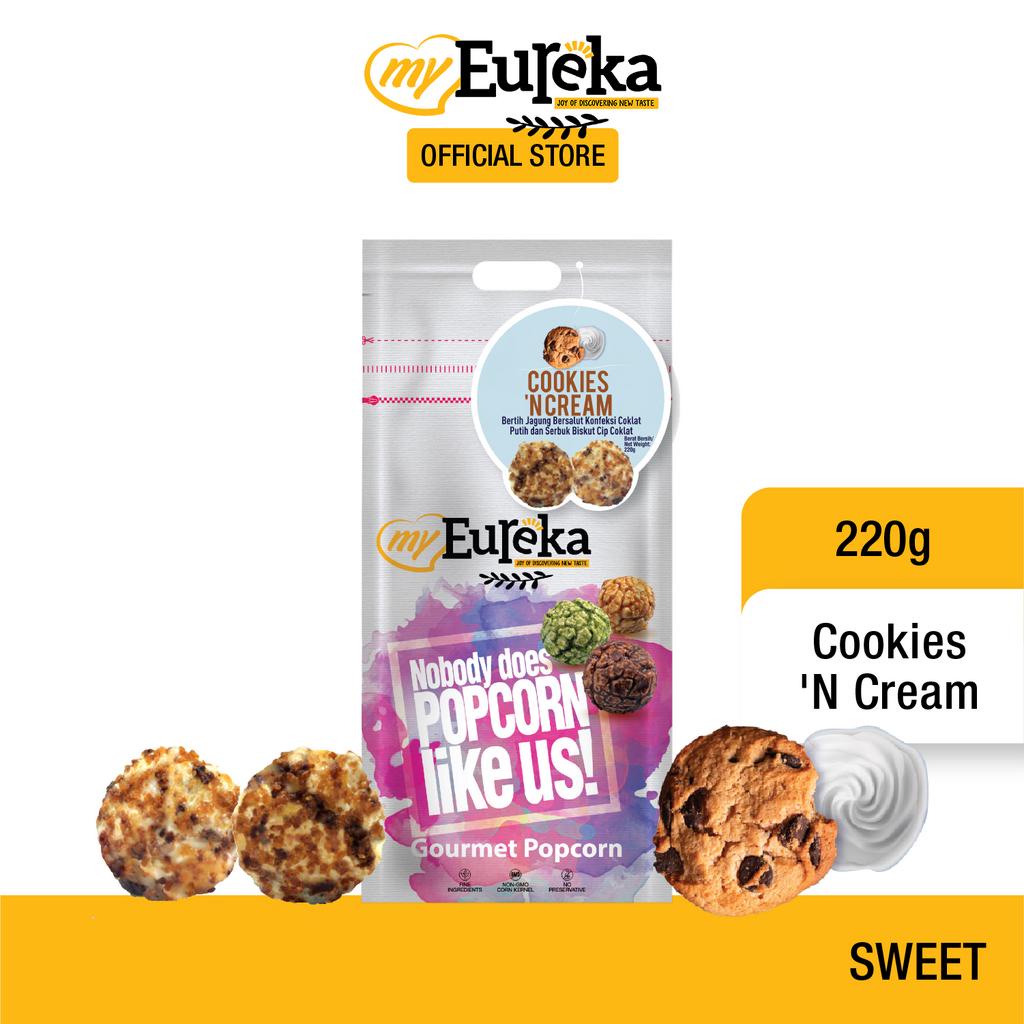 Eureka Cookies 'N Cream Popcorn Aluminium Pack 220g Shopee Singapore