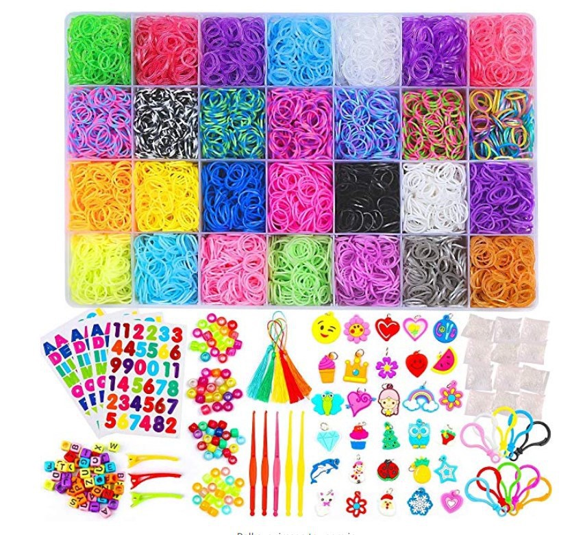 Colorful Rainbow Loom Bracelet Making Kit