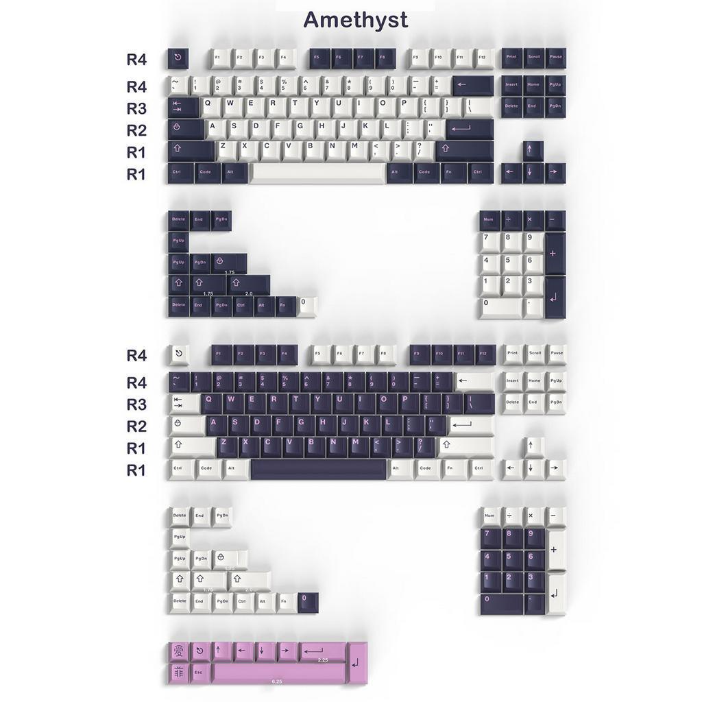 Aifei Icon Keycaps Gmk Wob Bow P5 Cherry Profile Double Shot Abs Keycap 