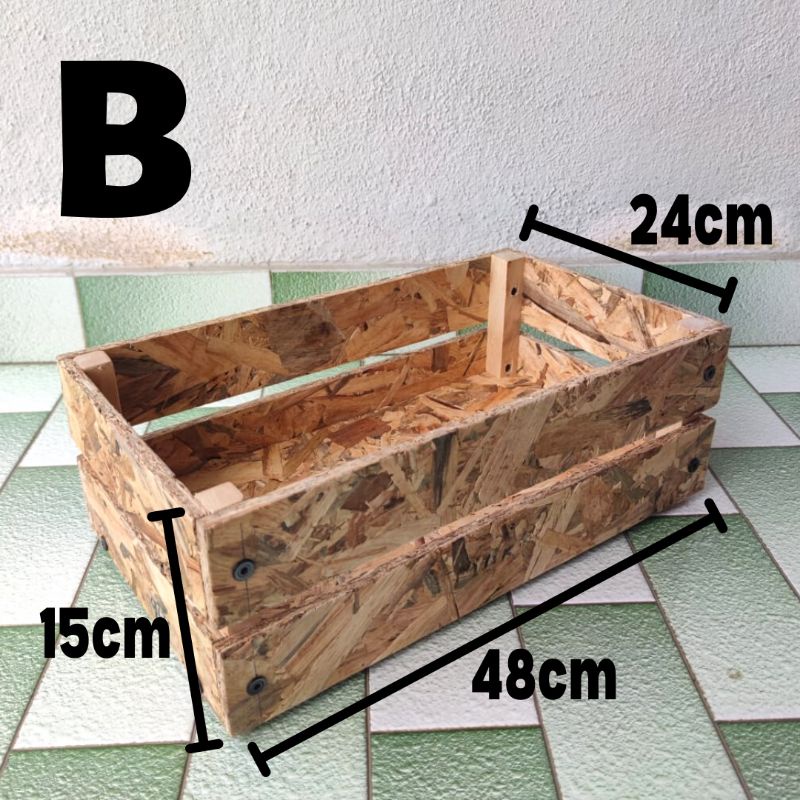 XZ Wooden Crate Storage box Kotak kayu Decoration box Crates box Osb