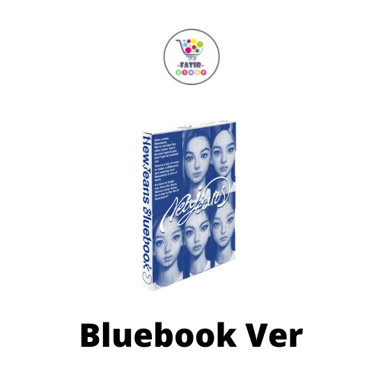 NewJeans New Jeans 1st EP Album Bluebook Version CD+Mini Poster On Pack+Log  Book+Pin-up Book+Phoning Manual Book+ID Card+Sticker+Photocard+Tracking