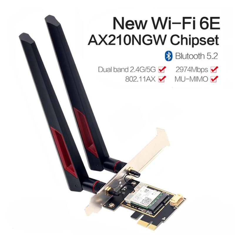 Dell Intel AX210NGW WiFi 6E & Bluetooth Kit FH PCIe-x1