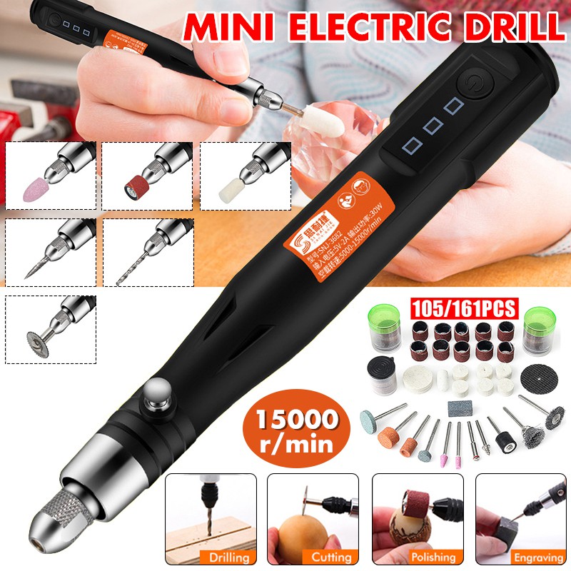 Handheld Mini Electric Carving Pen USB Electric Grinder Drill Engraver Polishing Machine