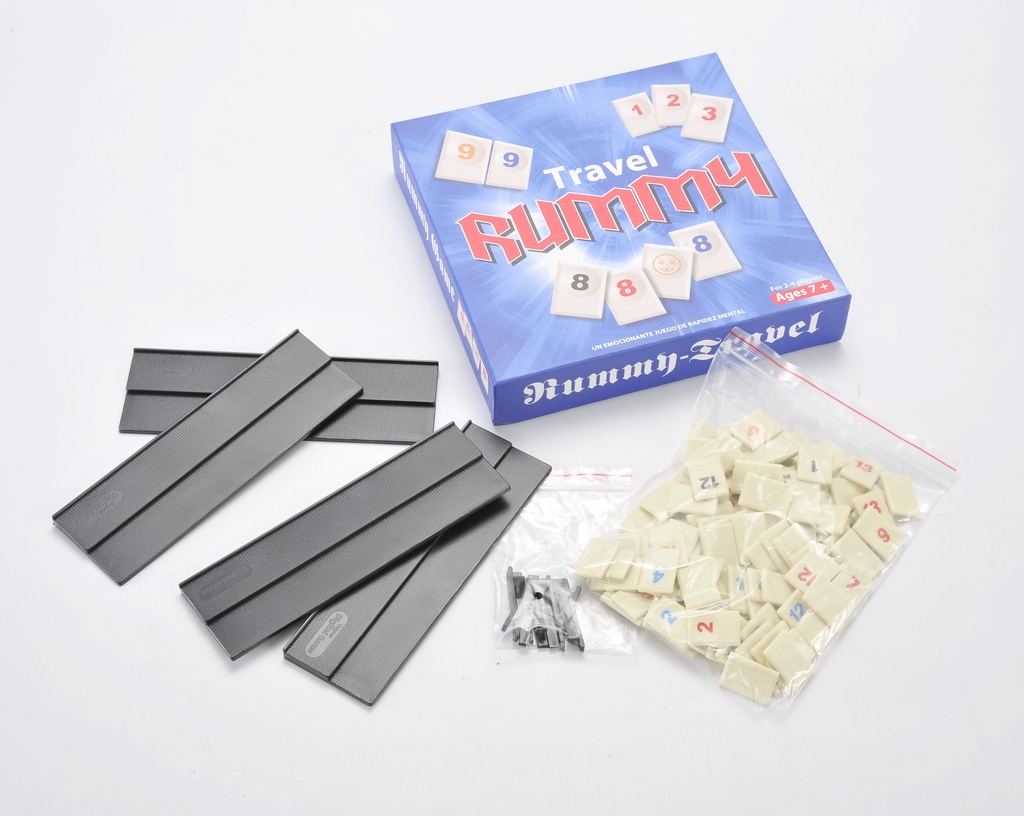 PlayFun Rummy Tile Board Game, Deluxe, Classic and Mini Travel Edition ...