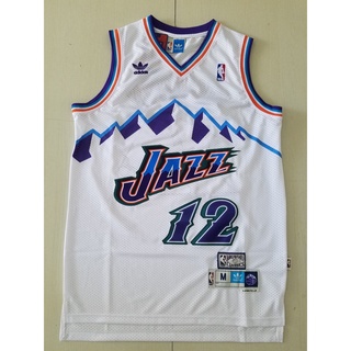 Men 12 John Stockton Jersey Purple Utah Jazz Jersey Throwback Swingman
