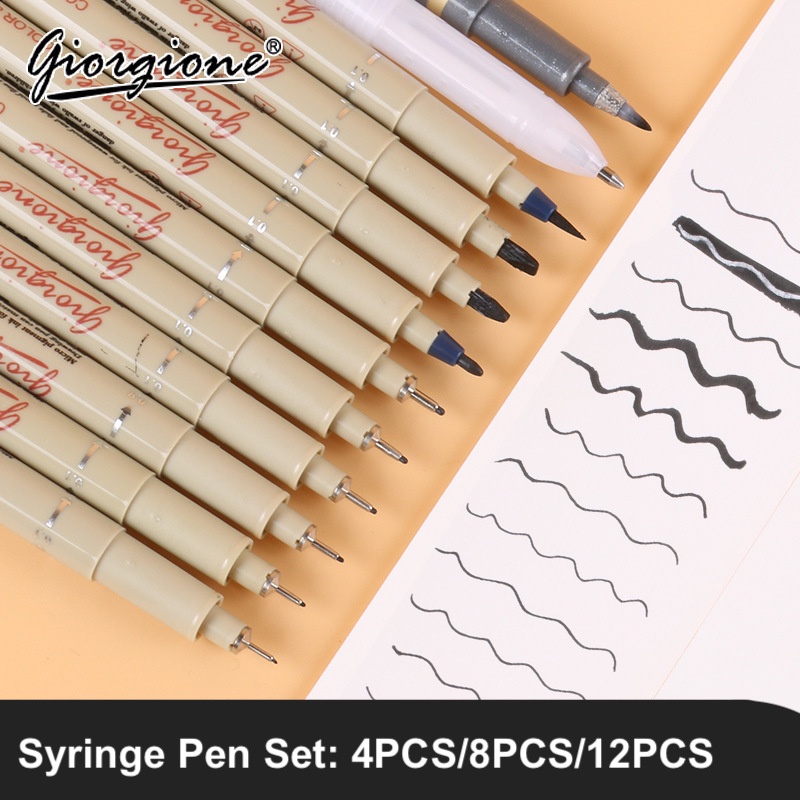 STA Pigment Fine Liner Pen Graphic & Brush Pen Black Fineliner Marker -   Denmark