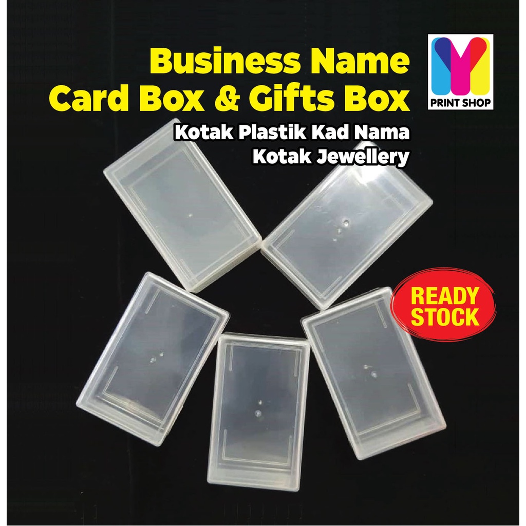 Business Name Card Box Box Kotak Plastik Kad Nama Kotak Jewellery Name ...