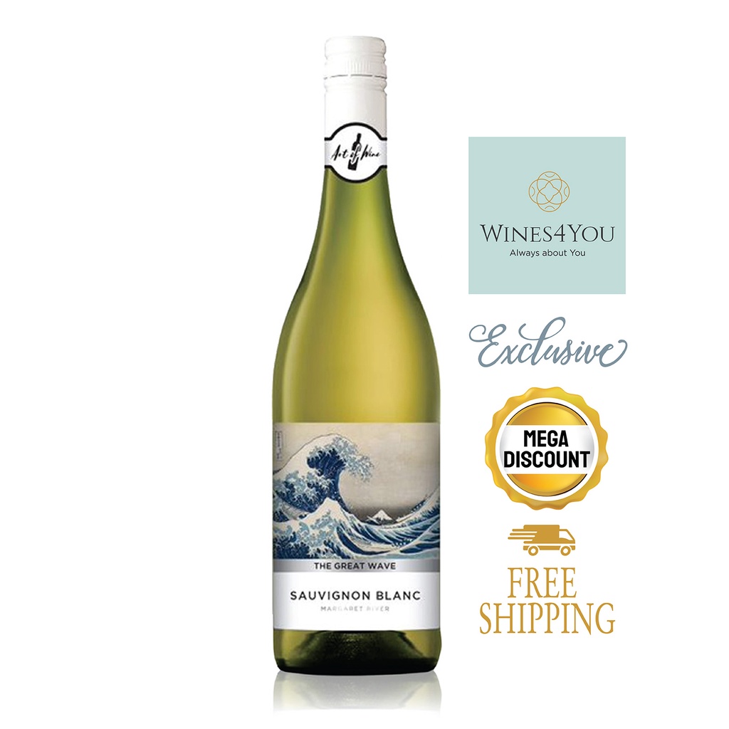 The Great Wave Sauvignon Blanc New Zealand White Wine 2022 Shopee