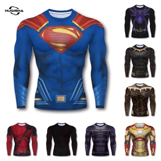 Black Superman Compression Shirt Long Sleeve  Superman t shirt, Gym wear  men, Compression shirt