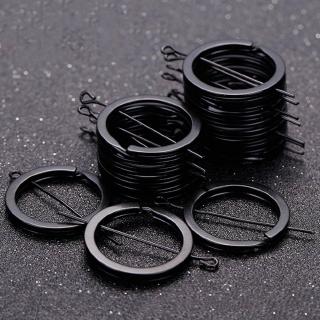 10pcs Wholesale Key Ring Matte Black Split Ring Flat Split Key Ring for Keychain  Key Fob Hardware 