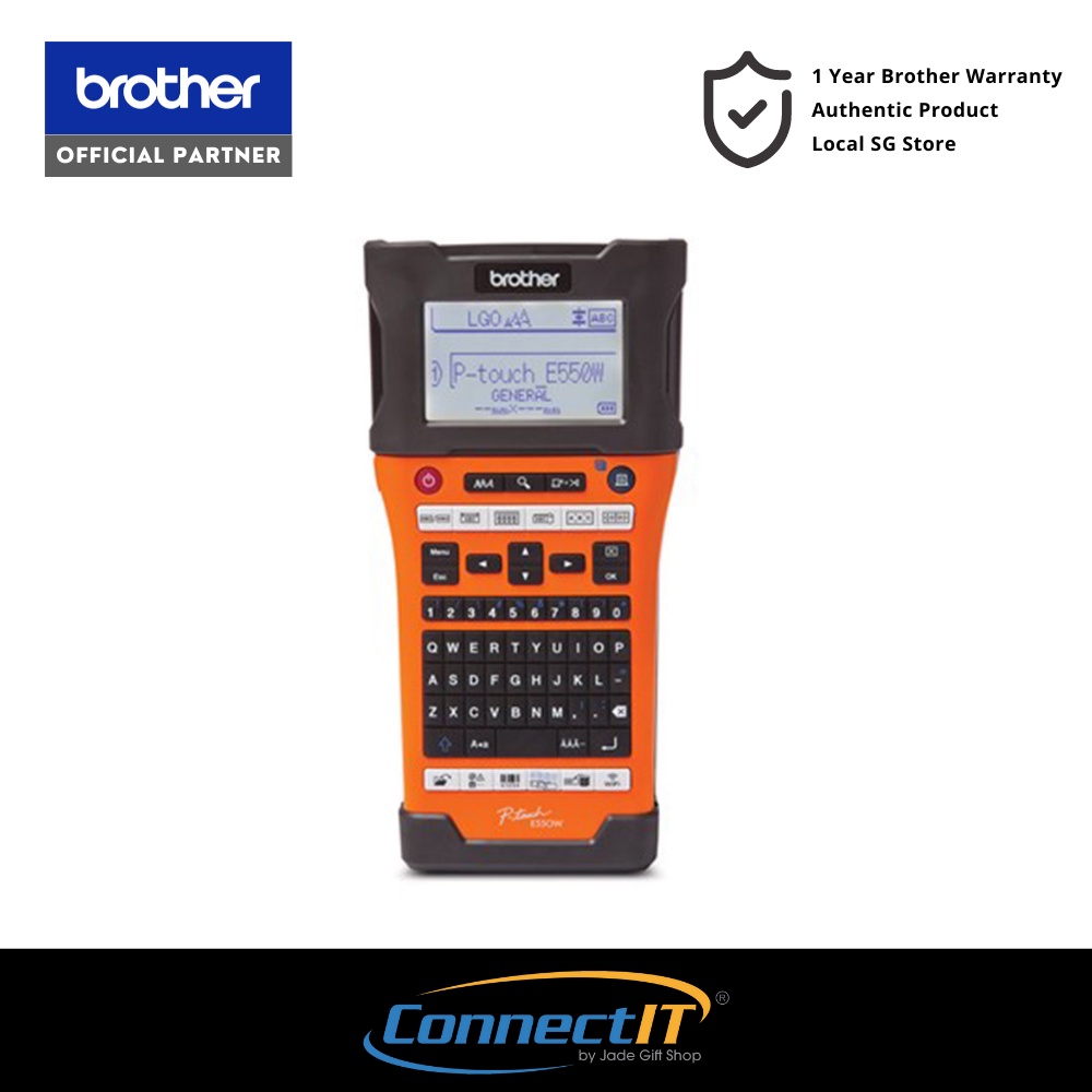 Brother PT-E550WVP Professional Electrical Industrial Label Printer ...