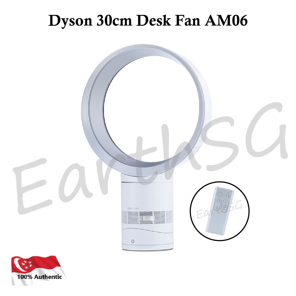 Dyson am06 white and deals silver desk fan