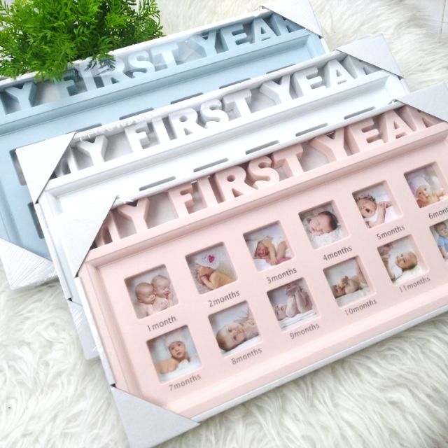 Kaison ' My First Year Photo Frame ' Wall Deco | Shopee Singapore