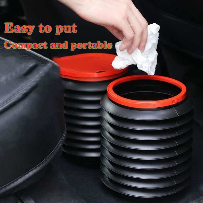 Universal Fold Car Trash Can Automobile Rubbish Bin Garbage Storage Organizers Accessories