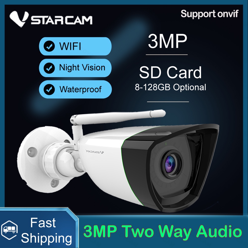 Vstarcam CS55 3MP 1080P IP Camera Outdoor Bullet Wifi Camera IP66 ...