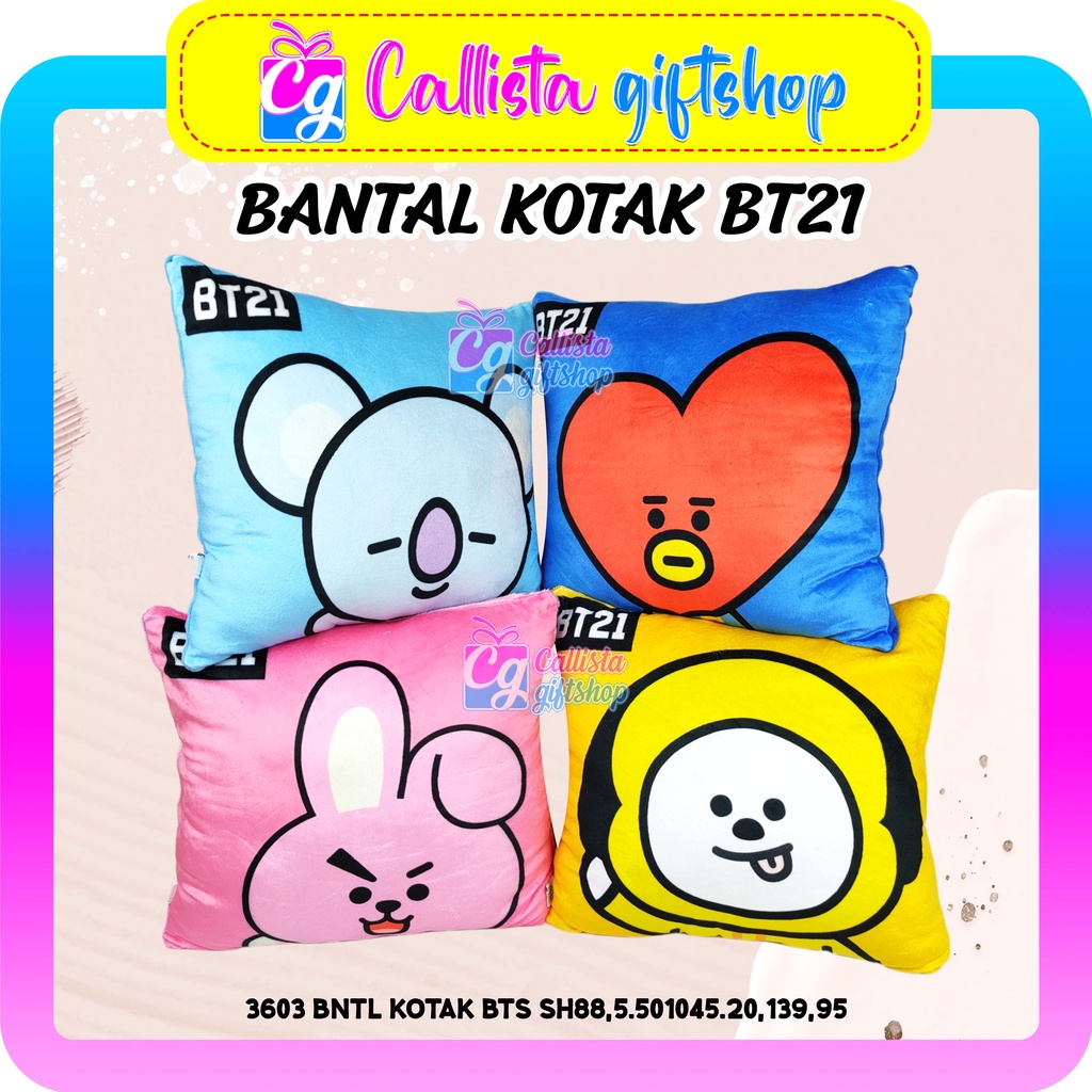 Bt21 Character Pillow BT21 Character Box Pillow BT21 Adult Child Pillow ...