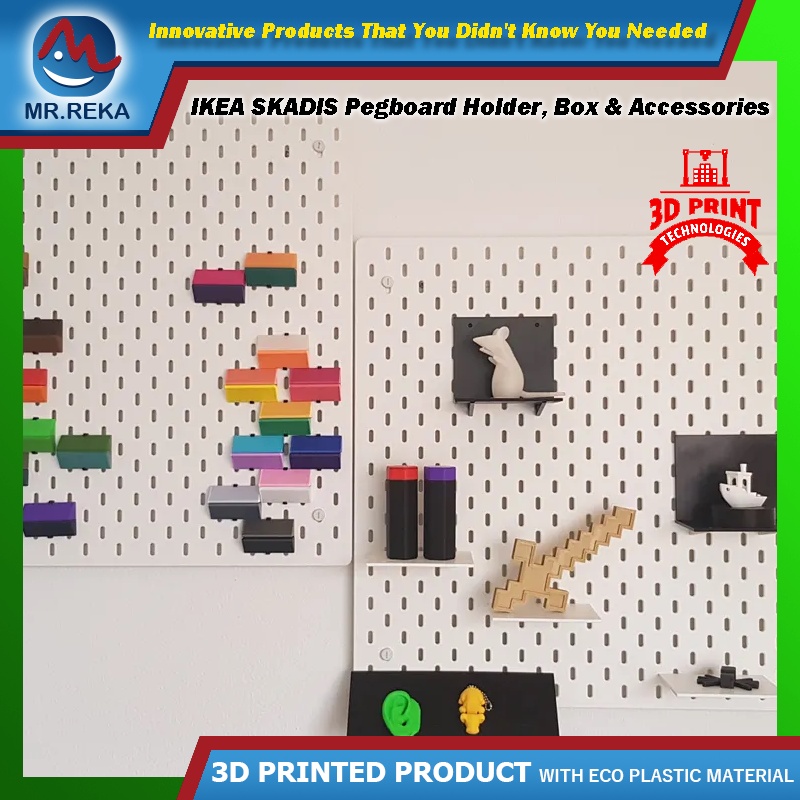 IKEA SKADIS Pegboard Holder, Box & Accessories Collection 1 Shopee