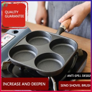 4 Holes Cast Iron Deep Egg Burger Omelet Pan China