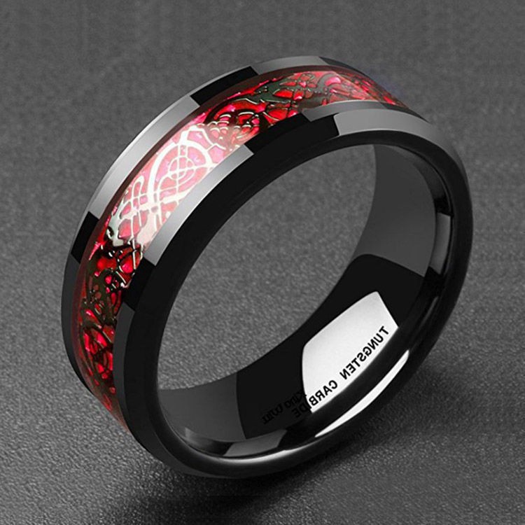 Mens dragon clearance wedding ring