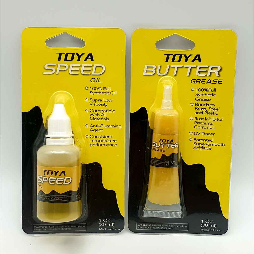 TOYA SPEED OIL AND BUTTER GREASE FISHING REEL OIL AND