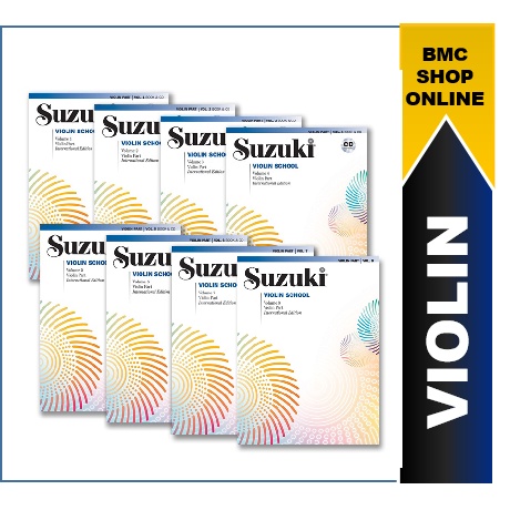 Suzuki Violin School Violin Part Volume 1,2,3,4,5,6,7,8