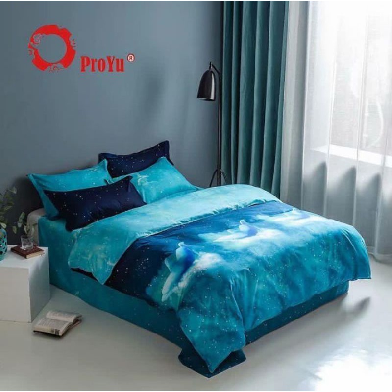 Electric blue comforter sale