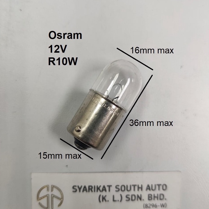 12V R10W Osram 5008 67 Bulb Signal Light Bulb Parking Light Tail Light ...