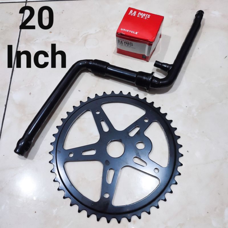 Unicycle Rotel Crank Gear Direct 20 Inch Children's Bike Complete Kom BB Cups And Front Gear