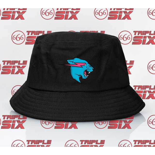 Youtuber Bucket Hat Mr Beast Mrbeast Logo Shopee Singapore