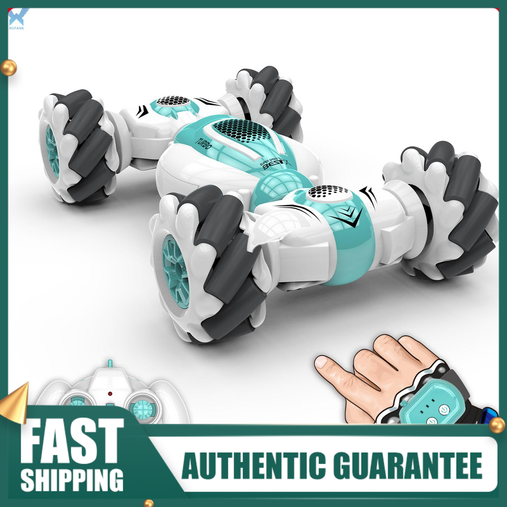 Shipped within 12 hours】 S-012 RC Stunt Car Remote Control Watch Gesture Sensor Deformable Electric Toy Cars All Terrain Speed 2.4GHz 4WD 360°Rotation Whirligig Off-road Vehicle Gift for Kids Boys Bir