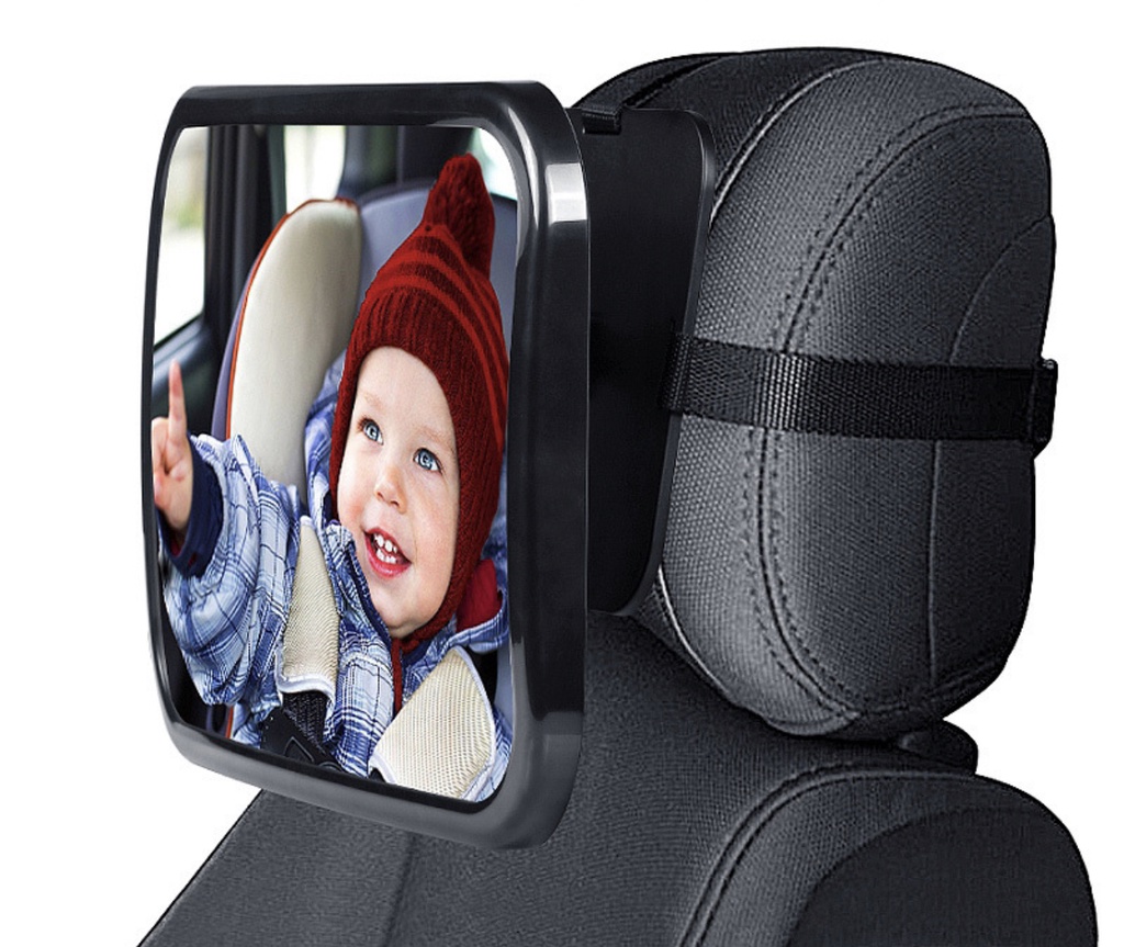 Infant Car Seat Rear-View Mirror – Adjustable Baby Backseat Safety ...