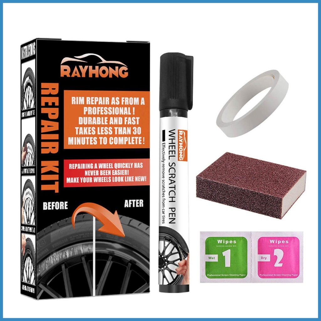 Wheel Repair Kit Wheel Scratch Repair Kit Waterproof Wheel Scratch