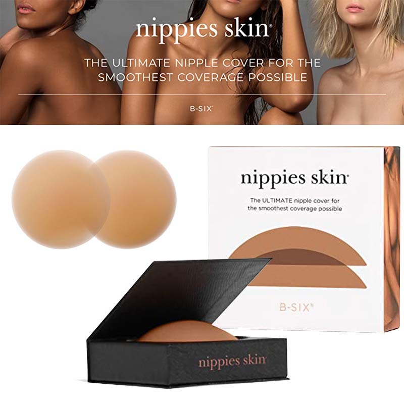 Bristols 6 Adhesive Nippies Skin Covers In Coco