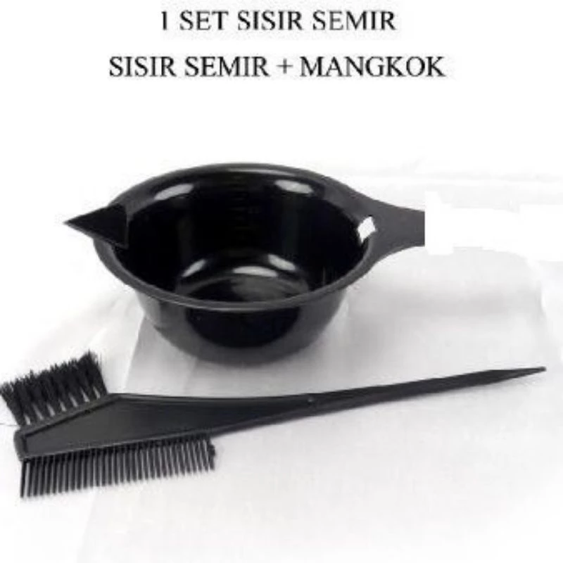 PAKET MANGKOK & SISIR SEMIR RAMBUT SET 2IN1 - Gambar 2