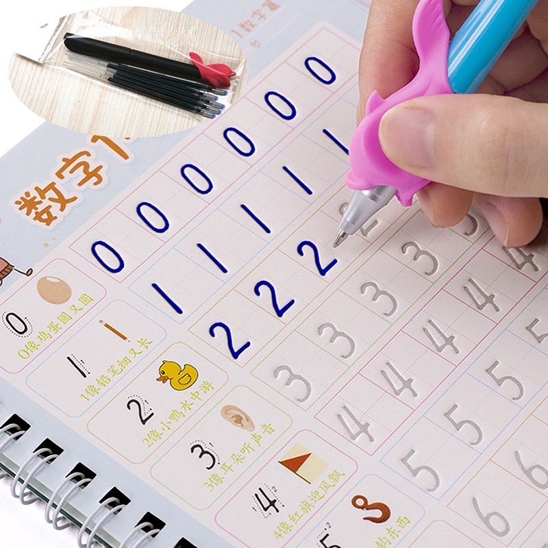 Magic Copybooks Children's Toy Writing Reusable Free Wiping English ...