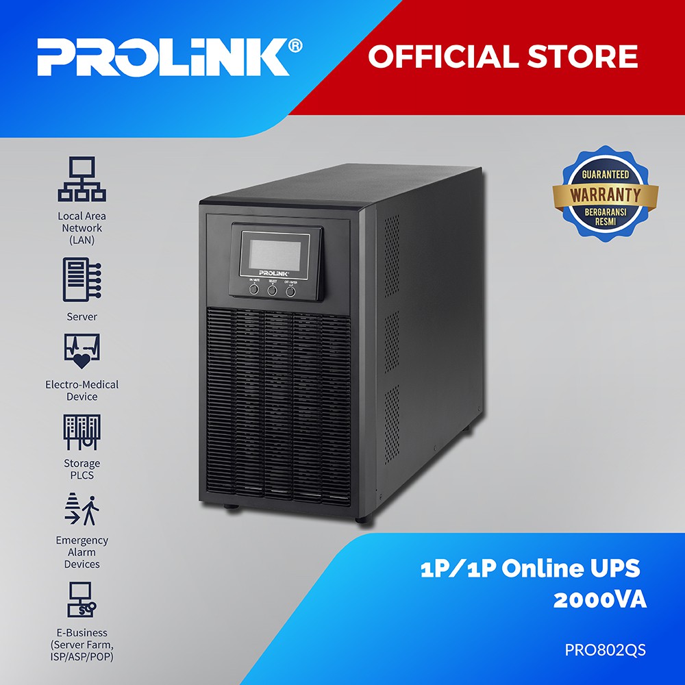 UPS Online PROLINK PRO802QS Master II Series (1P/1P) 2000VA