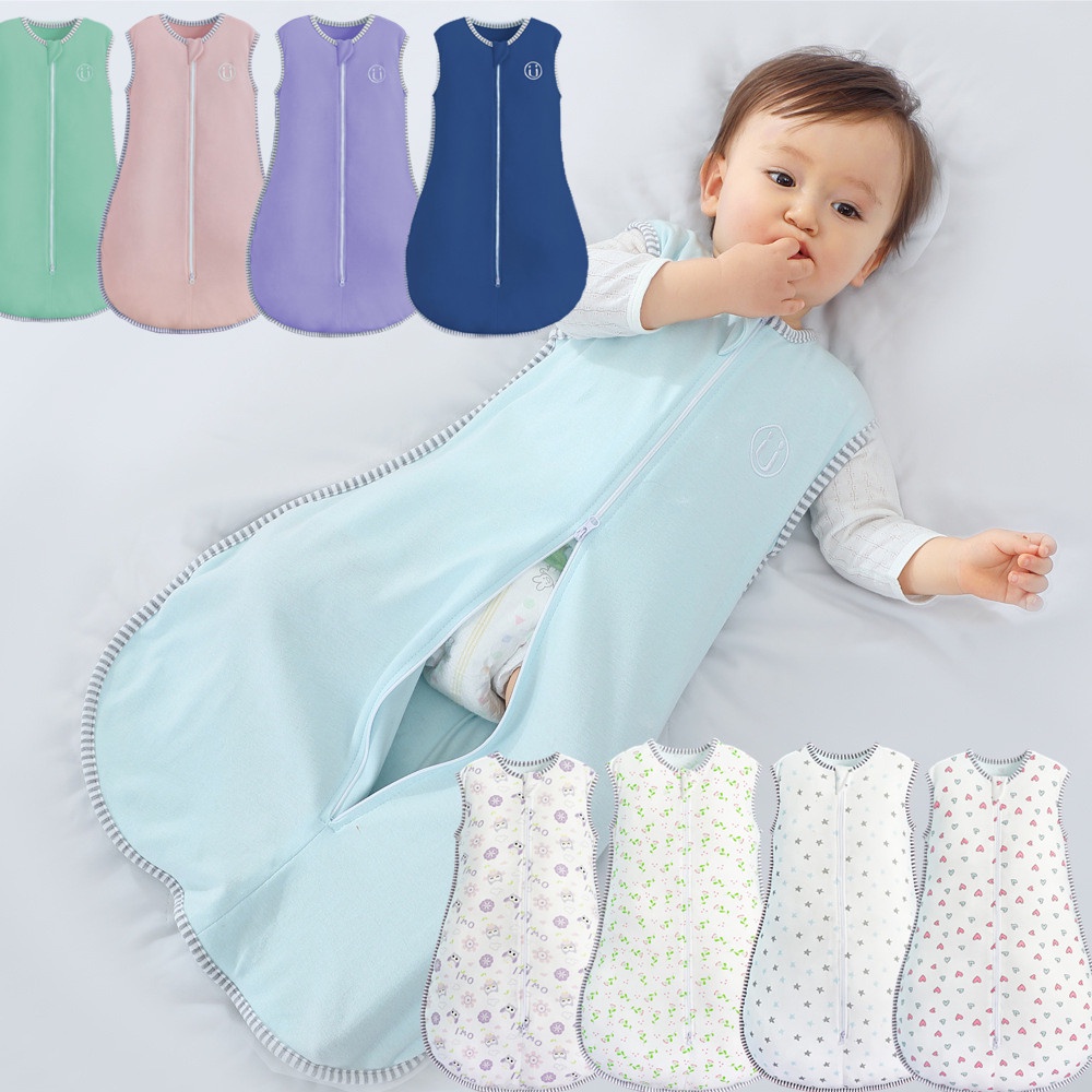 0-3 Year Old] Newborn Swaddle Sleeping Bag ❤ Sleeveless Summer