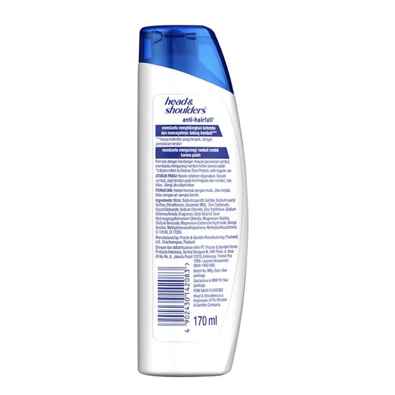 Head & Shoulders Hairfall 170ml - Gambar 4