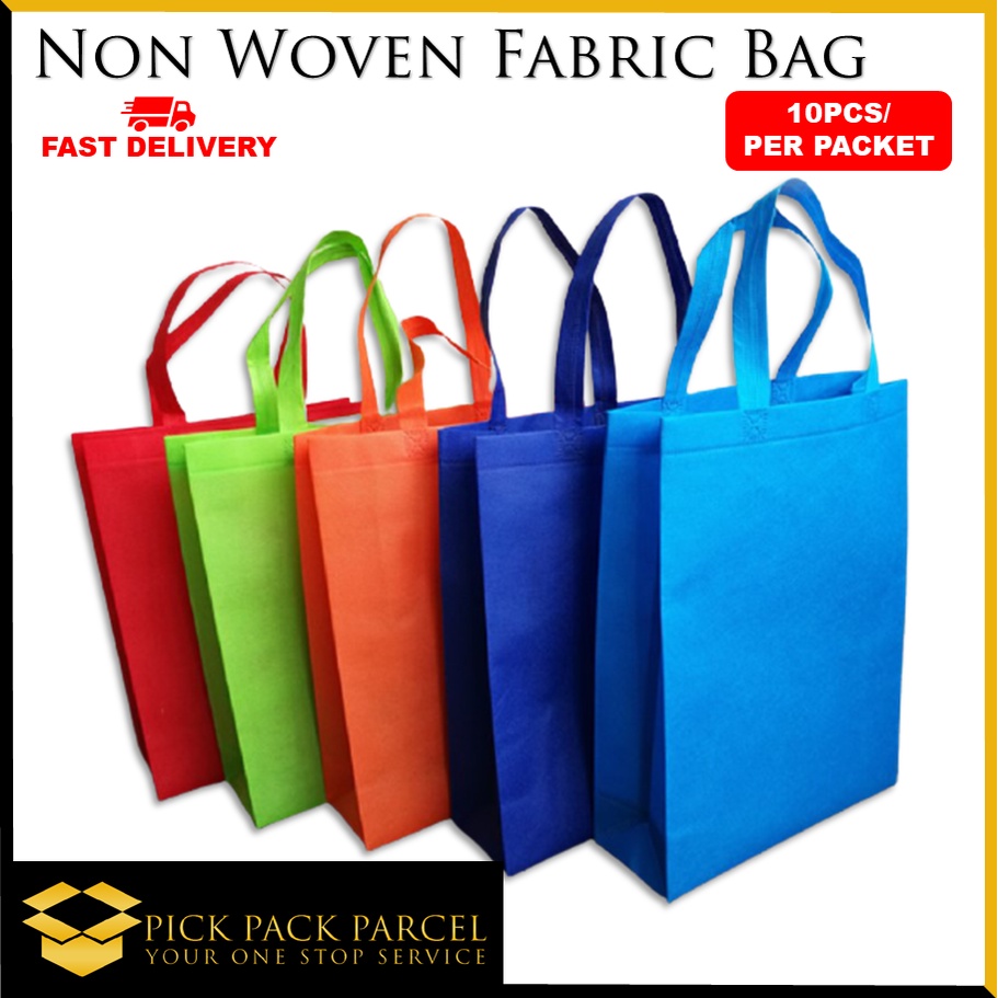 🎁 10PCS Non-Woven Fabric Bag Eco Recycle Bag Gift Bag Reusable Shopping ...